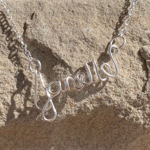 Customizable Wired Name Necklace